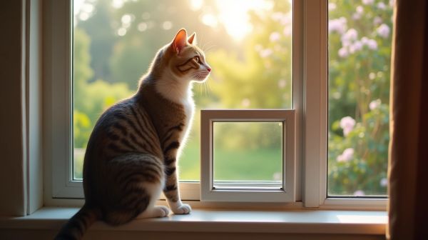 Optimiser l'accès extérieur pour votre chat avec une chatière