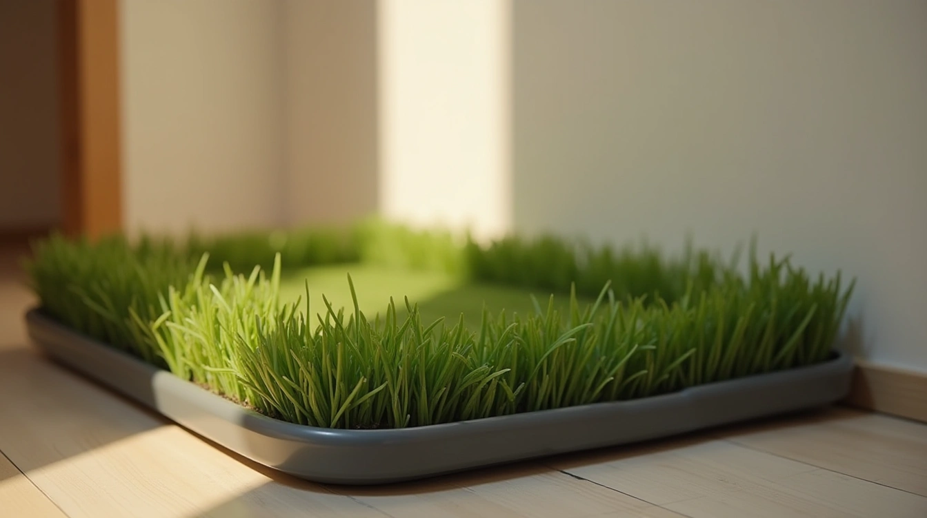 Comment fonctionne une litière pour chien avec gazon synthétique ?